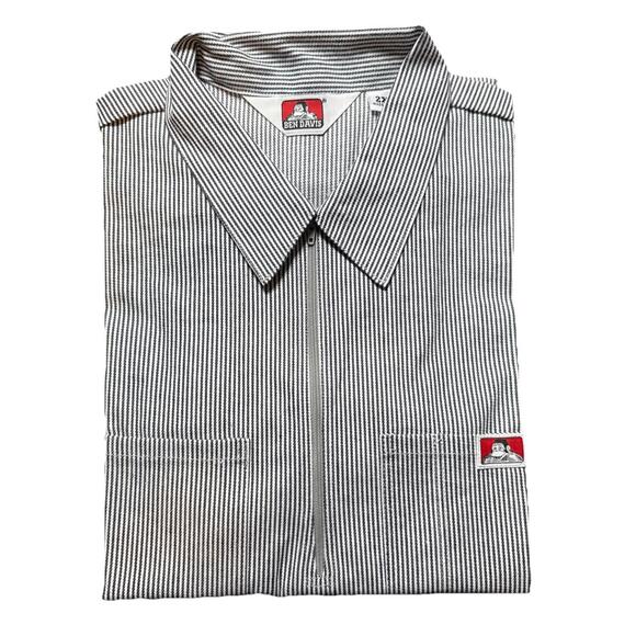 Ben Davis Short Sleeve Solid 1/2 Zip Shirt NEW - Picture 1 of 4